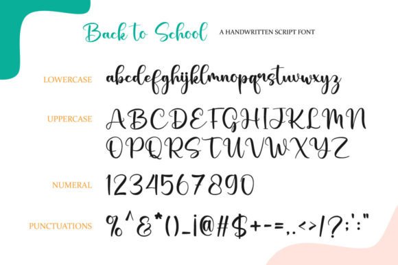Back to School Font Poster 6