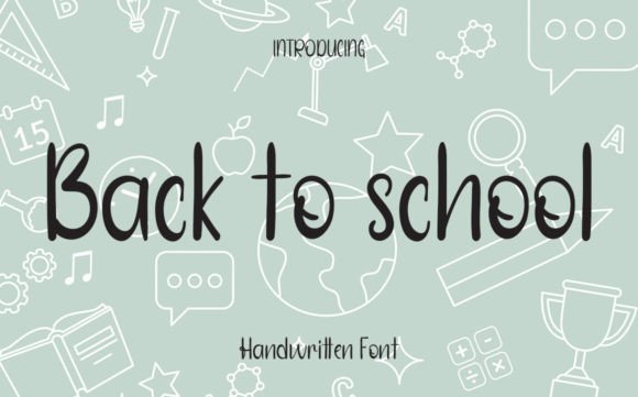 Back to School Font Poster 1