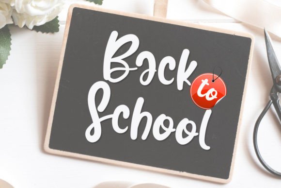 Back to School Font Poster 1