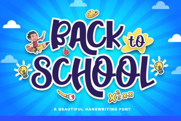 Back to School Font Poster 1