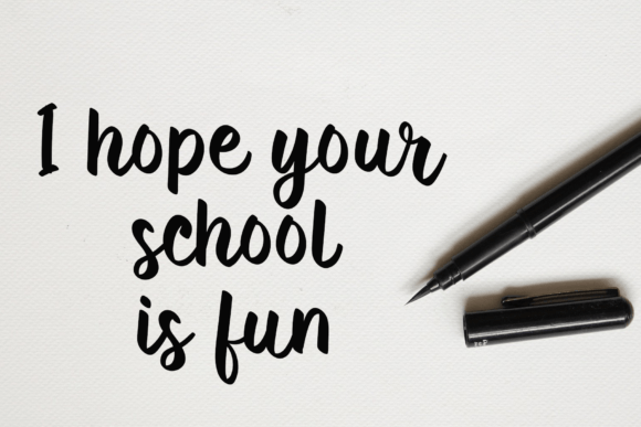 Back to School Font Poster 5