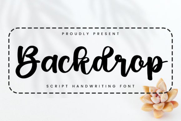 Backdrop Font