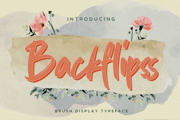 Backflipss Font Poster 1