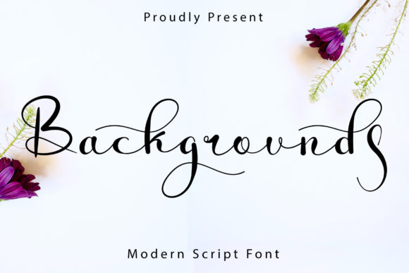 Backgrounds Font Poster 1