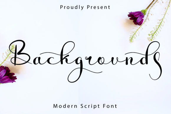 Backgrounds Font