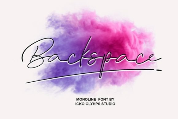 Backspace Font Poster 1