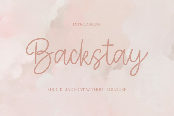 Backstay Font Poster 1