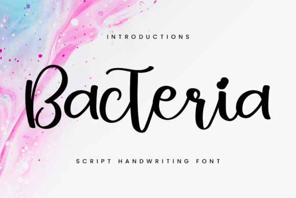 Bacteria Font Poster 1