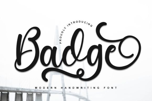 Badge Font Poster 1