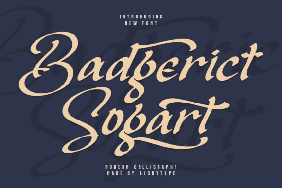 Badgerict Sogart Font Poster 1