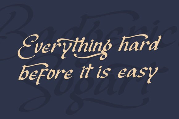 Badgerict Sogart Font Poster 5