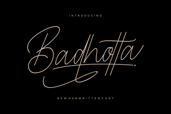 Badhotta Font Poster 1