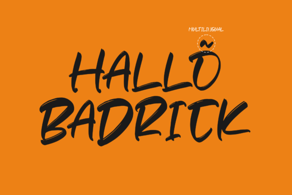 Badrick Font Poster 12
