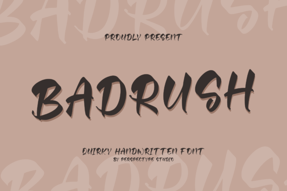 Badrush Font Badrush Font Poster 1