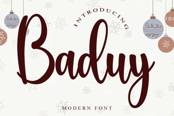 Baduy Font Poster 1