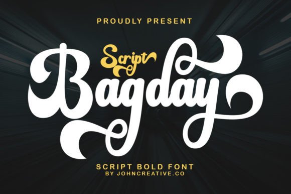 Bagday Script Font Poster 1