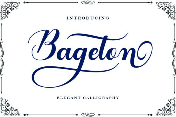 Bageton Font Poster 1