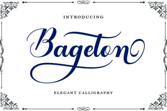 Bageton Font Poster 1