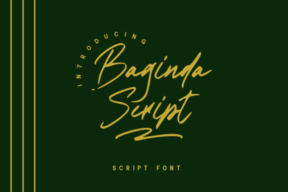 Baginda Font Poster 1