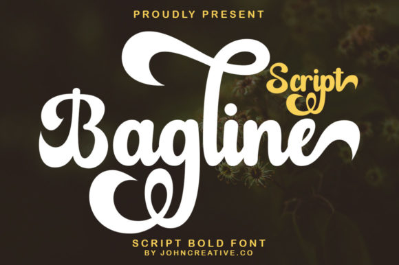 Bagline Script Font Poster 1