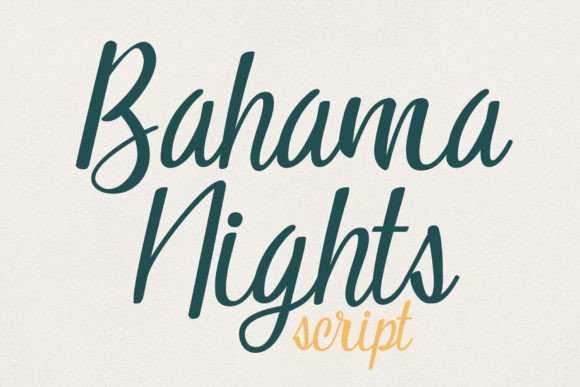 Bahama Nights Font Poster 1
