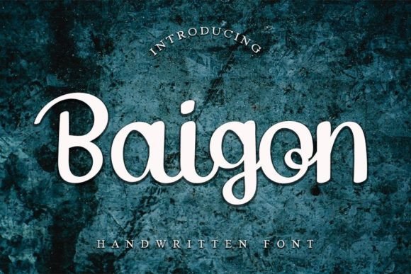 Baigon Font Poster 1