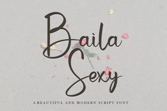 Baila Sexy Font Baila Sexy Font Poster 1