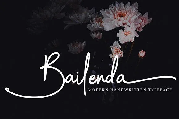 Bailenda Font Bailenda Font Poster 1