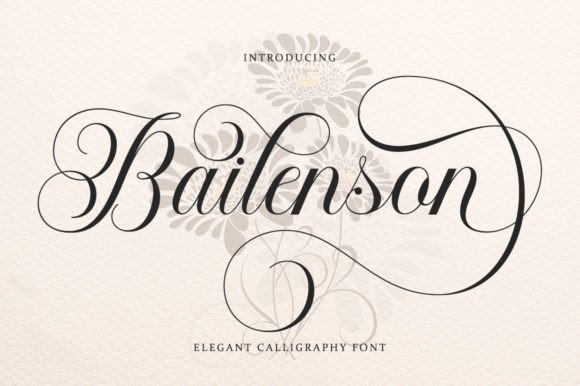 Bailenson Font Font Poster 1