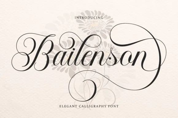 Bailenson Font Font Bailenson Font Font Poster 1