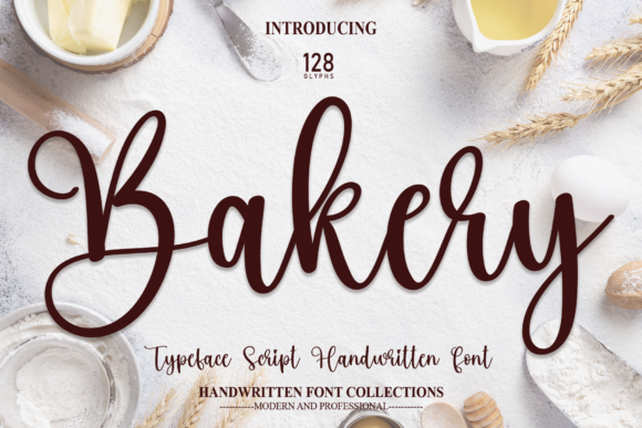 Bakery Font Bakery Font Poster 1