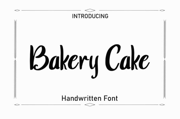 Bakery Cake Font Poster 1