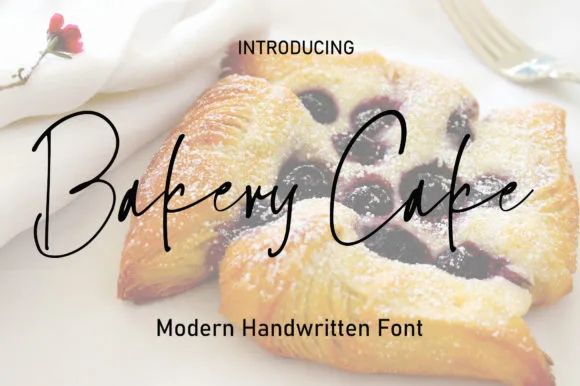 Bakery Cake Font Bakery Cake Font Poster 1