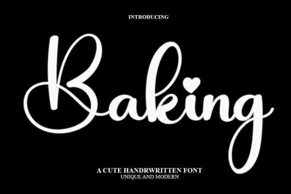 Baking Font Poster 1