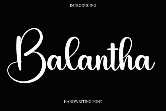 Balantha Font Poster 1