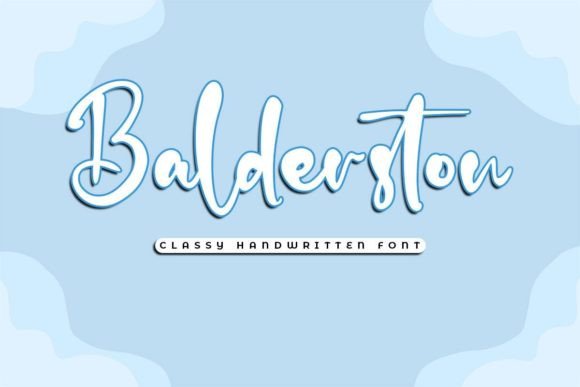 Balderston Font Poster 1