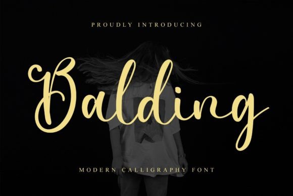 Balding Font Poster 1