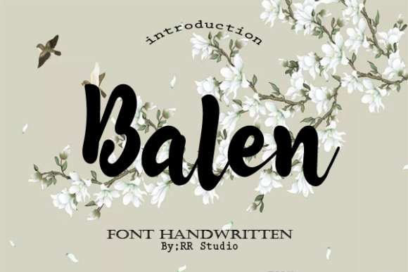 Balen Font Poster 1