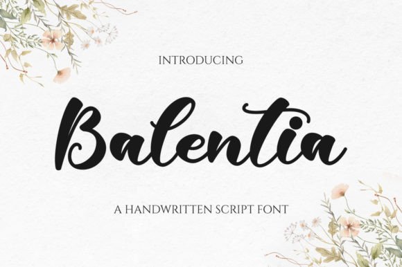 Balentia Font Poster 1