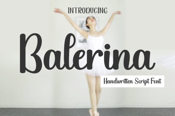Balerina Font Poster 1