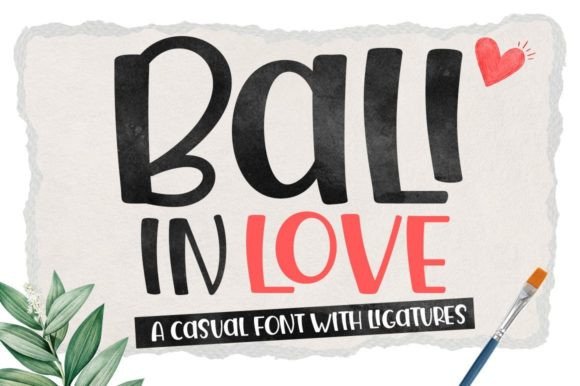 Bali in Love Font Poster 1