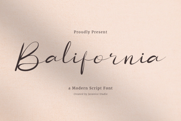 Balifornia Font