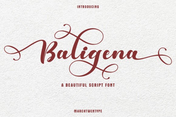 Baligena Font Poster 1