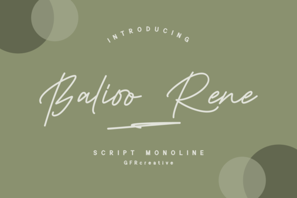 Balioo Rene Font