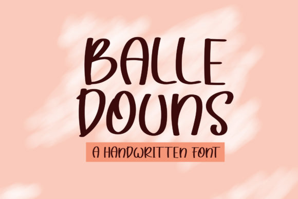Balle Douns Font Poster 1