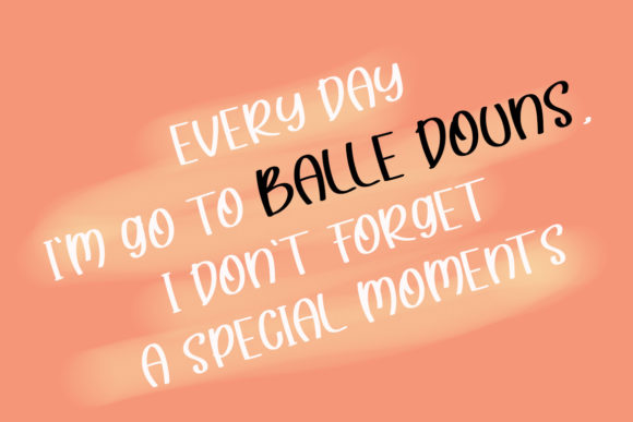 Balle Douns Font Poster 3