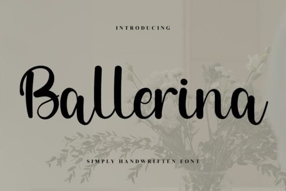 Ballerina Font Poster 1