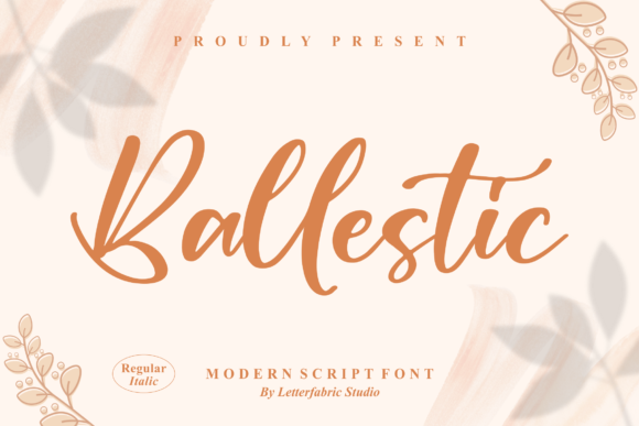 Ballestic Font Poster 1