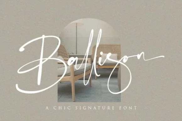 Ballison Font Ballison Font Poster 1