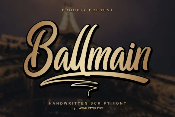 Ballmain Font Ballmain Font Poster 1